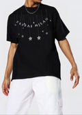 FesFas Stars-print T-shirt | Black