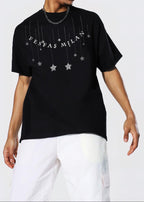 FesFas Stars-print T-shirt | Black
