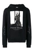 FesFas Cool dog-print Hoodie | Black