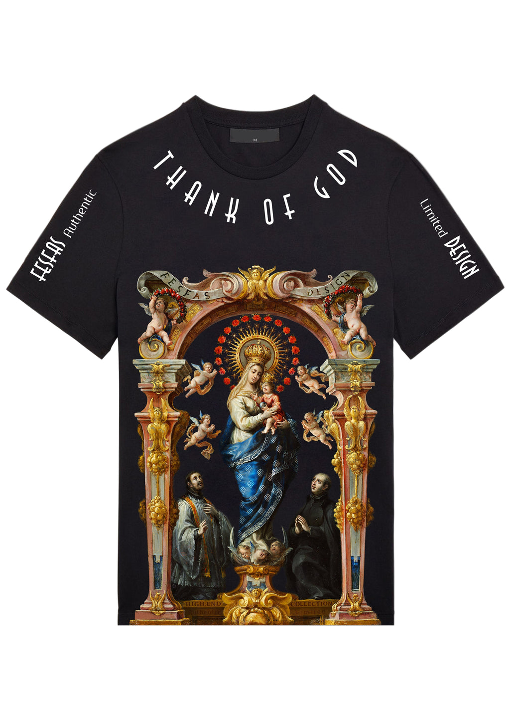 FesFas Maria-print T-shirt | Black | Men