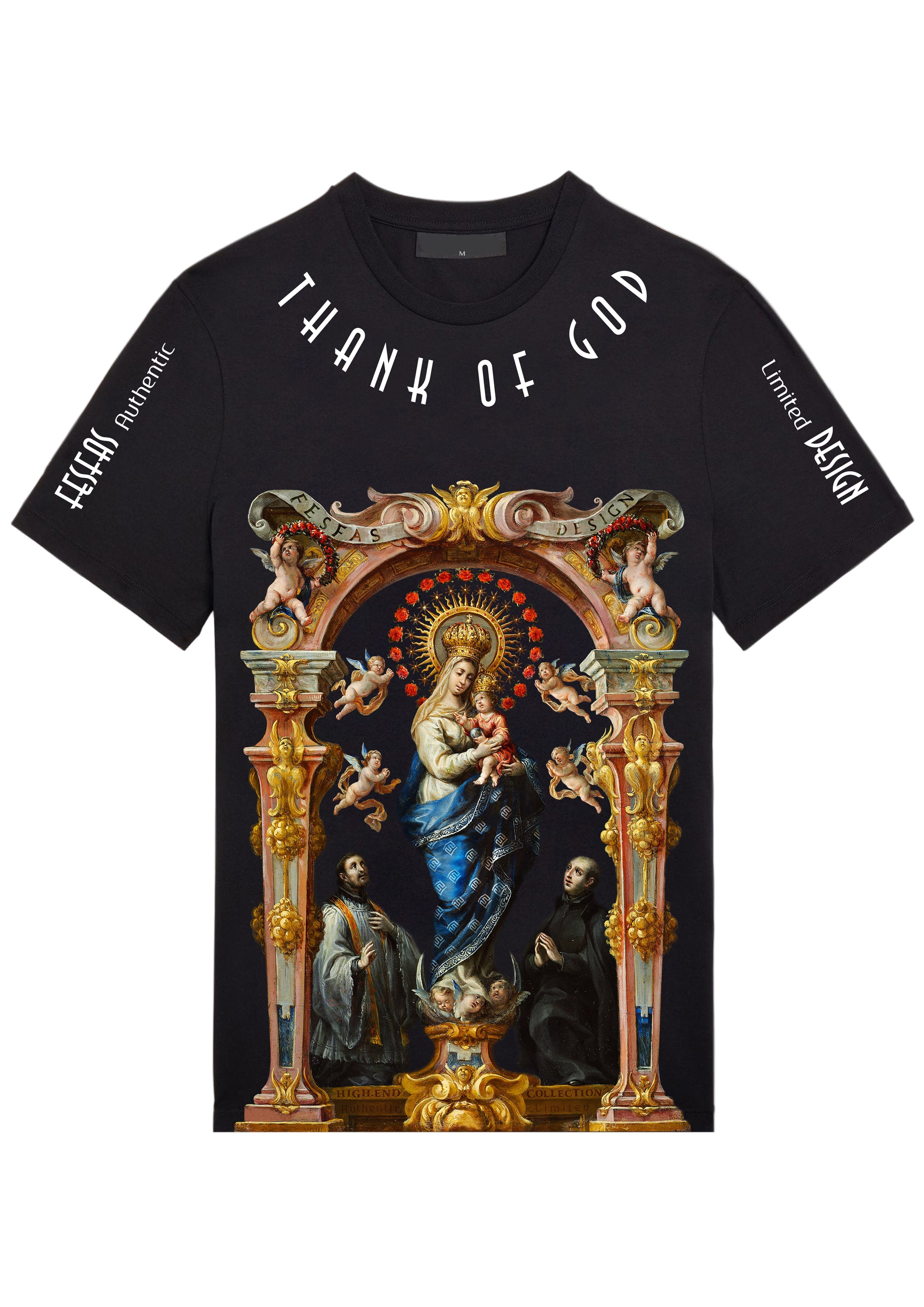FesFas Maria-print T-shirt | Black | Men