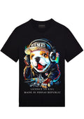 FesFas Bulldog-print T-shirt | Black