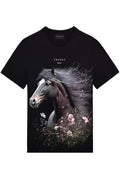 FesFas horse-print T-shirt | Black