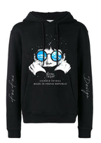 FesFas Eyes-print Hoodie | Black | Unisex