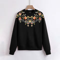 FesFas Flower-print Sweatshirt | Black