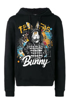 FesFas rabbit-print Hoodie | Black