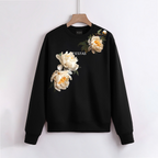 FesFas Flower-print Sweatshirt | Black