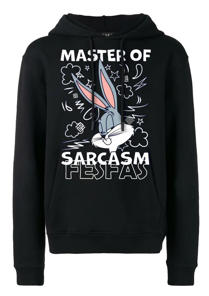 FesFas rabbit-print Hoodie | Black