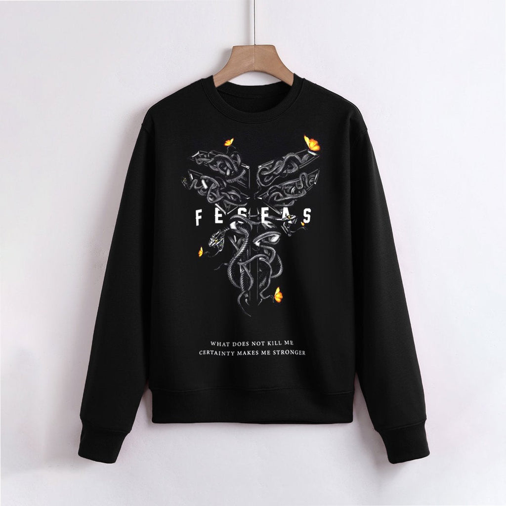 FesFas Snake-print Sweatshirt | Black