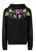 FesFas flower-print Hoodie | Black