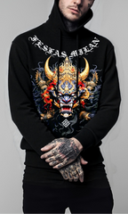 FesFas Tattoos-print Hoodie Set | Black