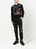 FesFas chains panther-print Sweatshirt | Black