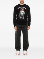 FesFas Bear-print Sweatshirt Set | Black