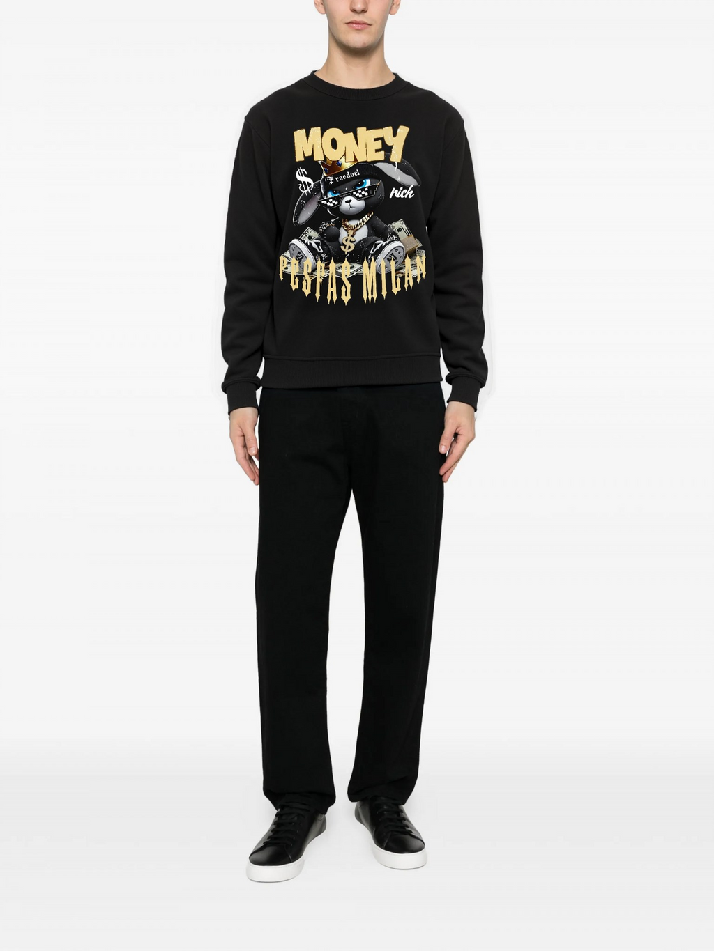 FesFas bunny-print Sweatshirt | Black