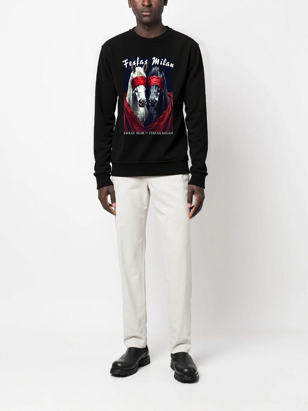 FesFas horse-print Sweatshirt | Black