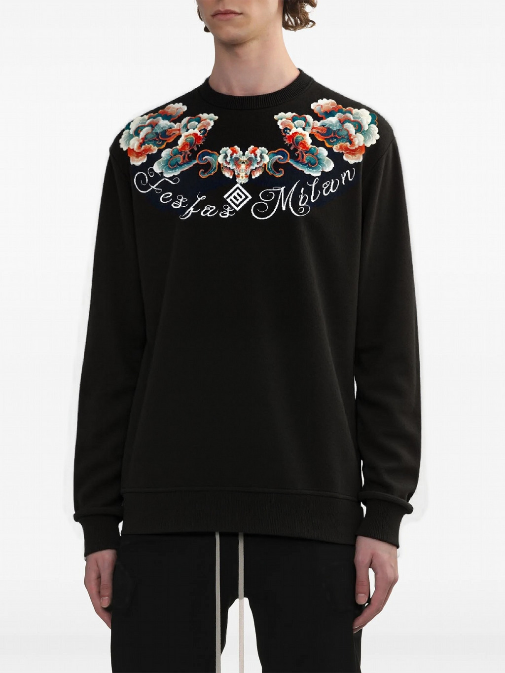 FesFas cloud-print Sweatshirt | Black