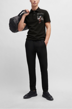 FesFas Horse-print Polo Shirt | Black