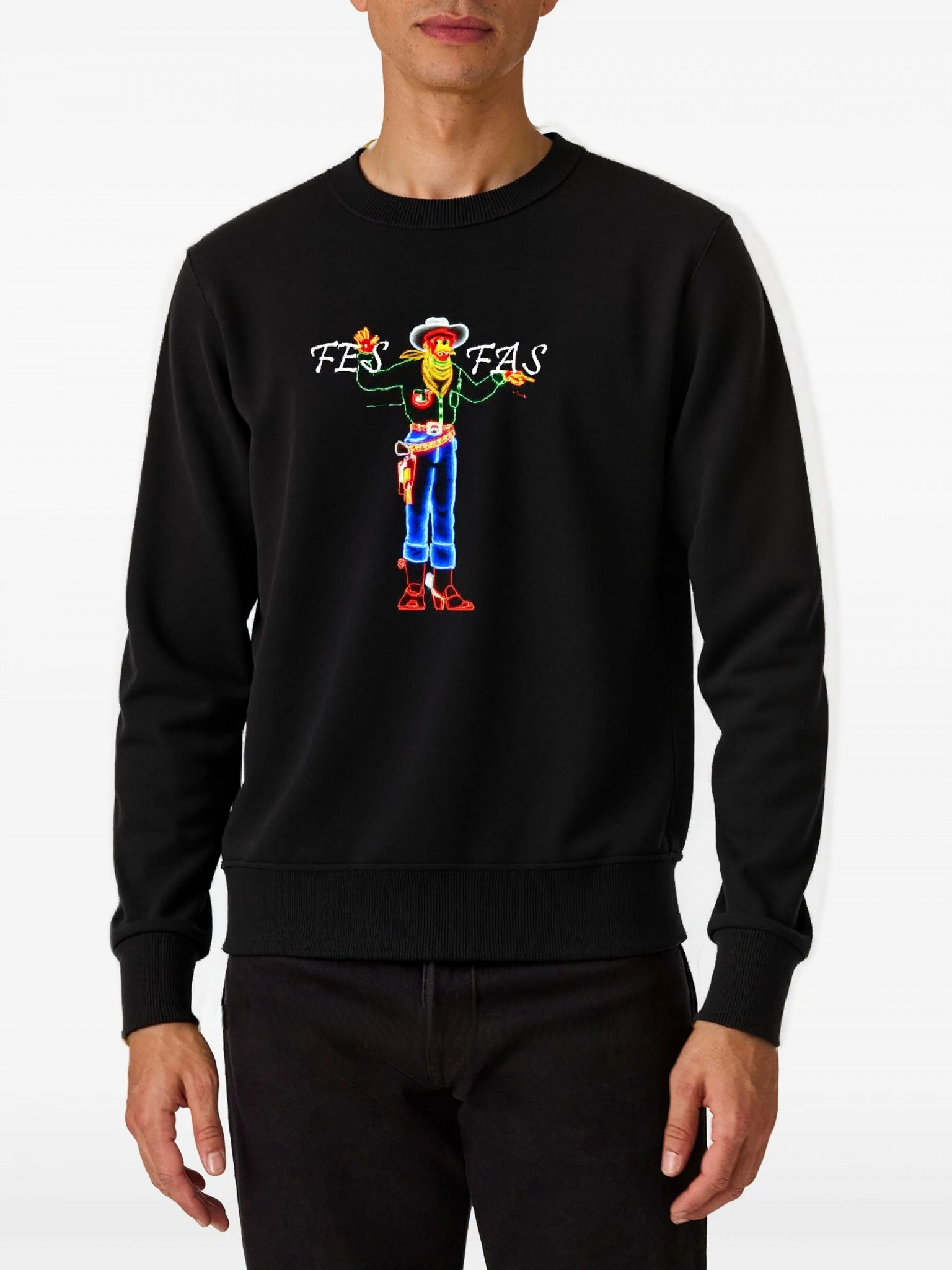 FesFas graphic-print Sweatshirt | Black