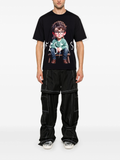 FesFas cute boy-print T-shirt | Black