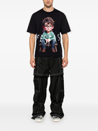 FesFas cute boy-print T-shirt | Black