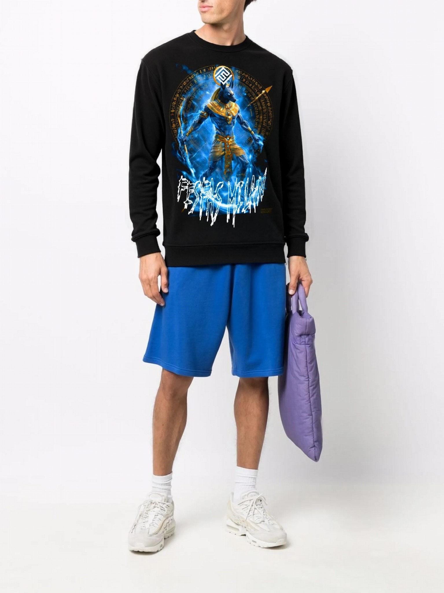 FesFas anubis-print Sweatshirt | Black