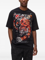 FesFas tattoos-print T-shirt | Black