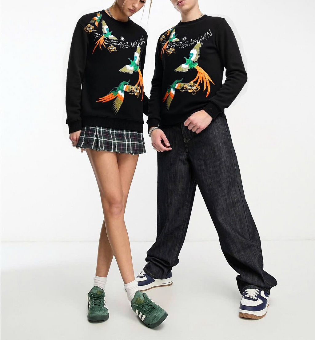 FesFas Phoenix-print Sweatshirt | Black