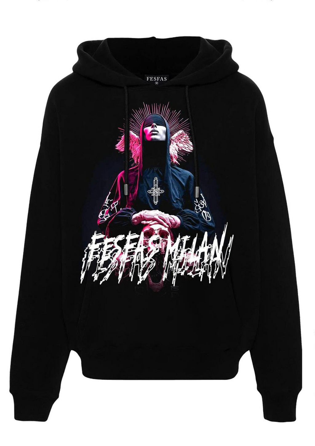 FesFas believer-print Hoodie | Black