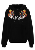FesFas flamme phoenix-print Hoodie | Black