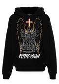 FesFas angel-print Hoodie | Black