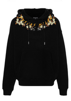 FesFas flowers-print Hoodie | Black