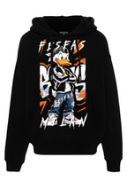 FesFas cartoon-print Hoodie | Black