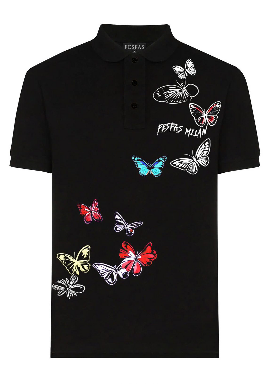FesFas butterflies-print Polo Shirt