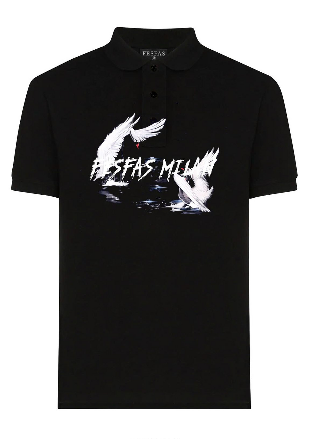 FesFas pigeons-print Polo Shirt