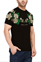 FesFas flowers-print T-shirt | Black | Men