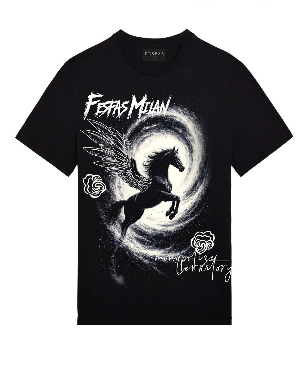 FesFas horse-print T-shirt | Black | Men