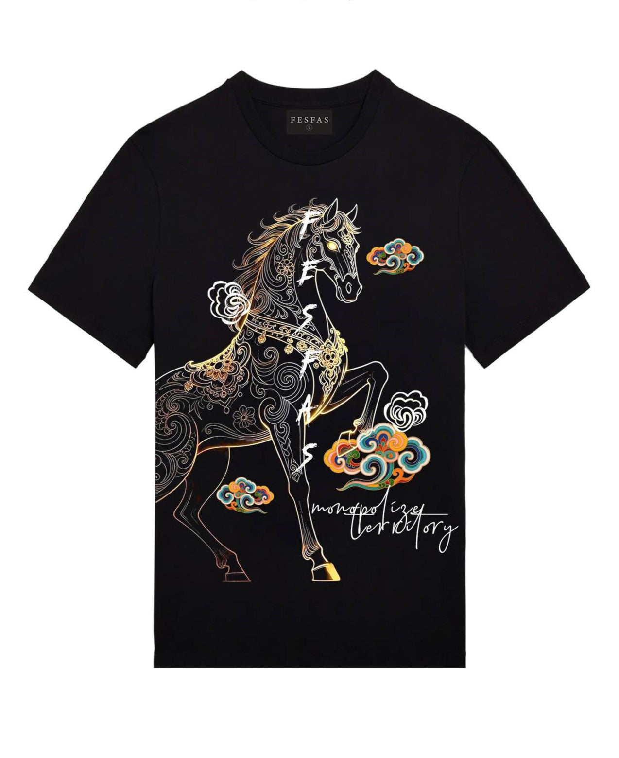 FesFas horse-print T-shirt | Black | Men