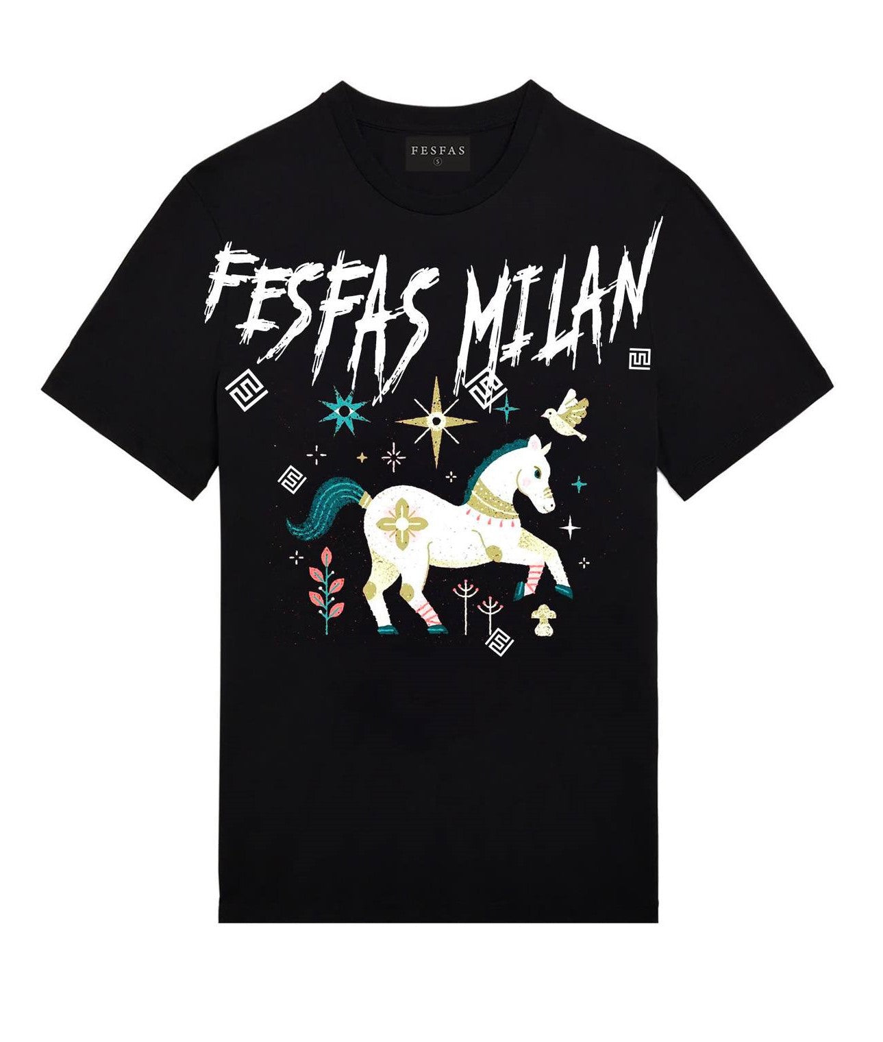 FesFas horse-print T-shirt | Black | Men