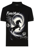 FesFas horse-print Polo Shirt | Men | Black