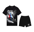 FesFas horse-print T-shirt Set | Black | Men