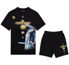 FesFas knight-print T-shirt Set | Black