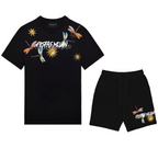 FesFas dragonfly-print T-shirt Set | Black