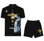FesFas knight-print Polo Set | Black