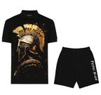 FesFas sparta-print Polo Set | Black