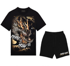 FesFas dragon-print T-shirt Set | Black