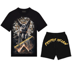 FesFas anubis-print T-shirt Set | Black