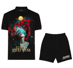 FesFas graphic-print Polo Set | Black