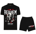 FesFas knight helmet-print Polo Set | Black