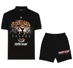 FesFas jaguar-print Polo Set | Black