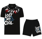 FesFas graphic-print Polo Set | Black